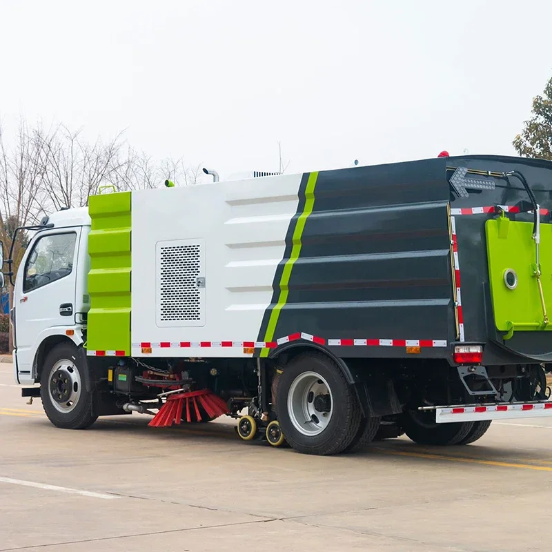 POHIR Vacuum Road Street Cleaning Sweeper Dust Truck Mounted Sweeping Machines Floor Mobile Street Sweeper Car - Image 3