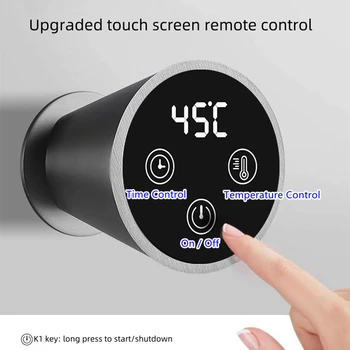 ราวแขวนผ้าเช็ดตัวไฟฟ้าอัจฉริยะ เครื่องอบผ้าเช็ดตัวในห้องน้ําอัจฉริยะ ระบบควบคุมอุณหภูมิที่ซ่อนอยู่และตัวจับเวลา เครื่องอุ่นผ้าเช็ดตัว 5 เสา 2