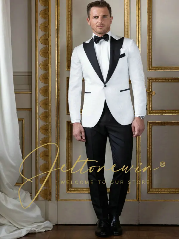 

2022 New Designs Lapel Men Suit Set Casual Tuxedo Slim Fit 2Pcs Men Suits Groom Wedding Suits For Men Prom Blazer Costume Homme