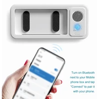 Shower Phone Holder with Bluetooth Speaker 360 Rotation Wall Phone Mount for Shower Waterproof Anti Fog for 4-6.9" Phones