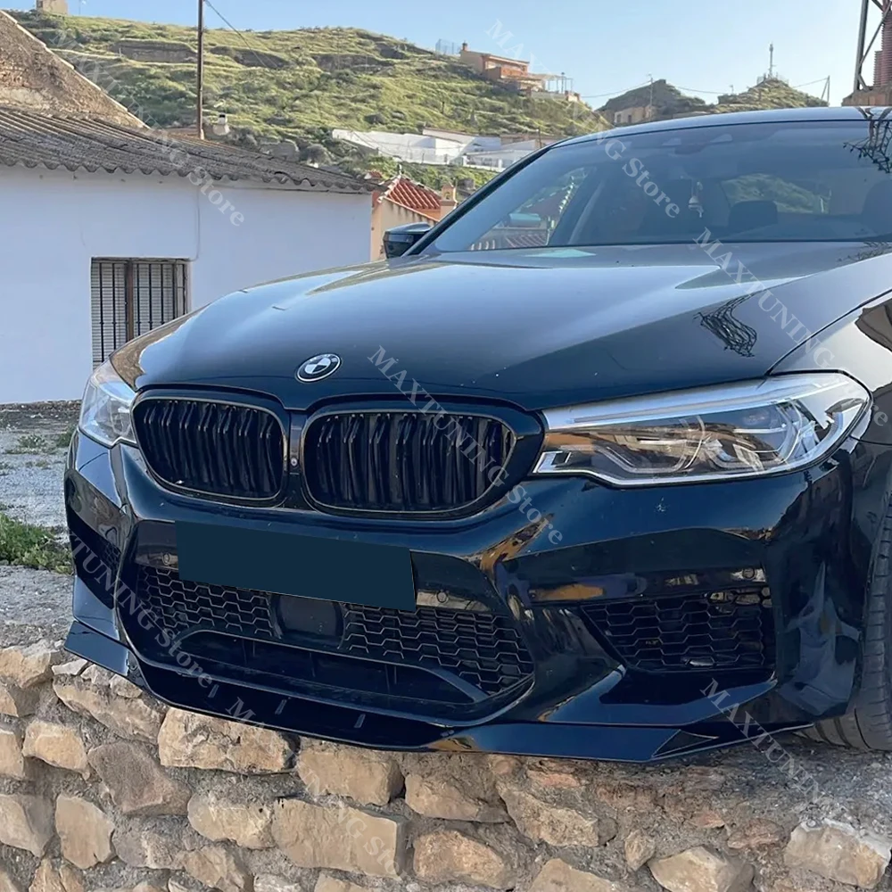 BMW F90 M5 컴페티션 M5 xDrive 2018-2020 프리 LCI ABS 스플리터 스포일러 범퍼 턱 보호대 부품용 프론트 범퍼 디퓨저 립