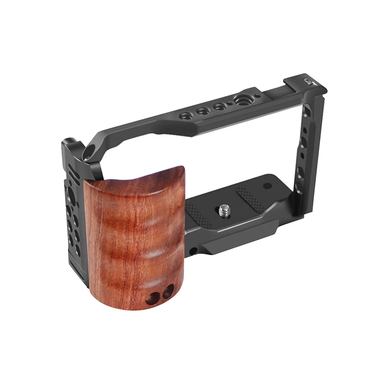 

Camera Cage Rig Quick Release Plate Stabilizer Rig Protective for ZVE10 DSLR Camera Video ,A