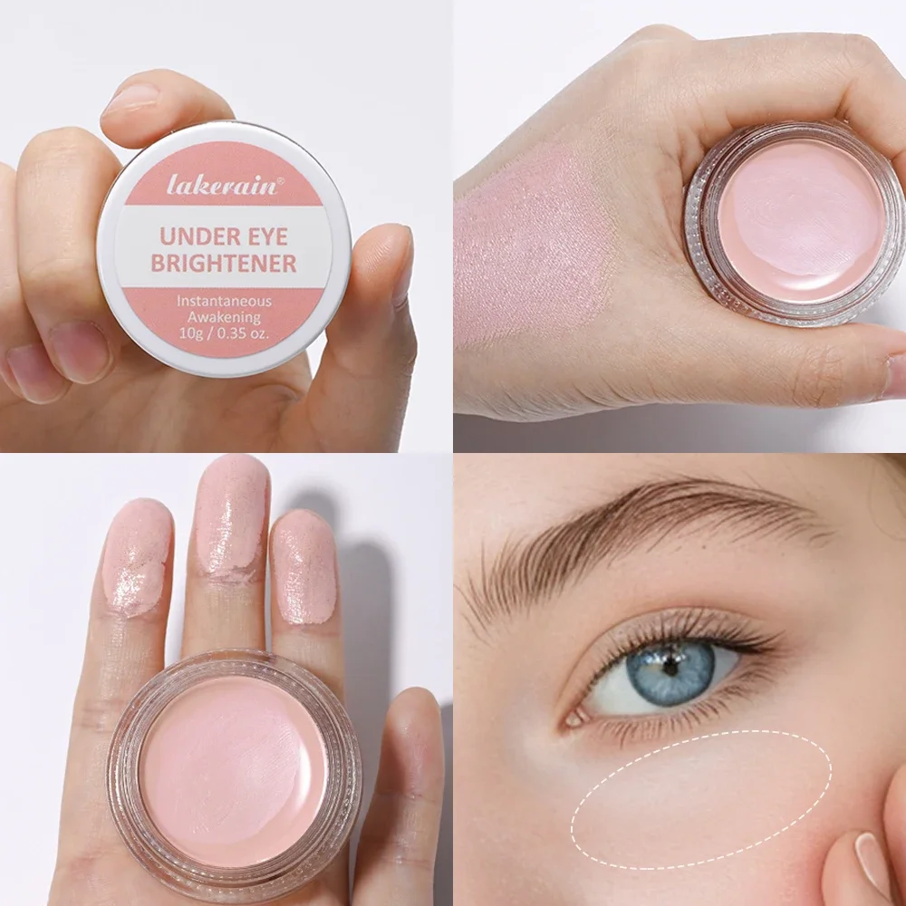 Hydrating Brightening Concealer For Under-Eyes Creamy Pink Contour Full Coverage Long Lasting Correcting Eye Dark Circles Makeup