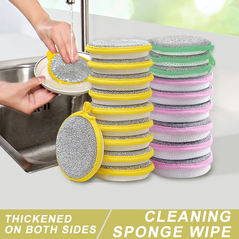 New - Kitchen Dish Pot Pan Plastic Mesh Scouring Washing Cleaning