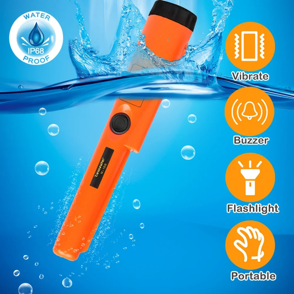 Pinpointing Pointer Metal Detector GP-pointer Gold Target Metal Detector Static Alarm IP68 Waterproof with Bracelet TC-100