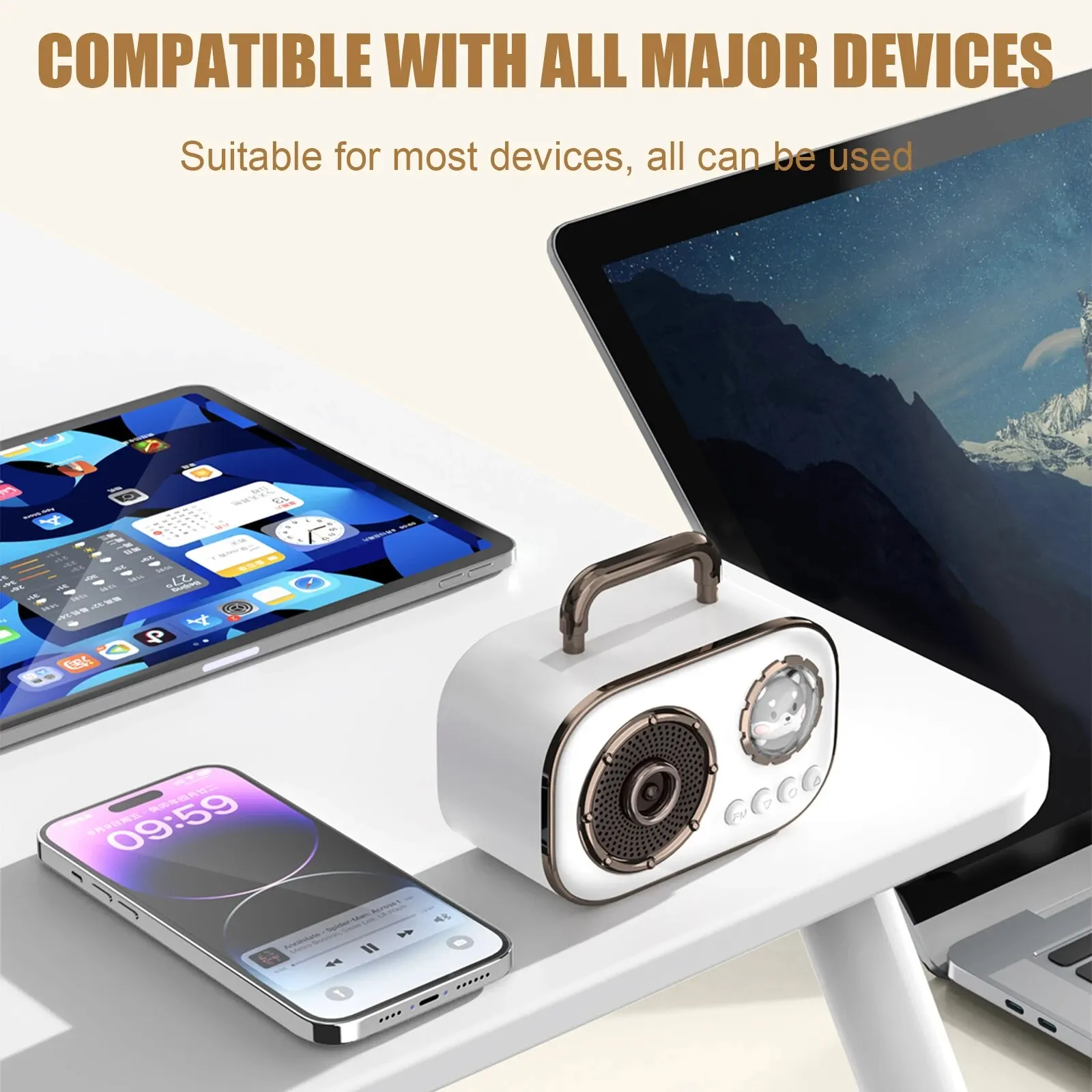 DZ06 Creative Retro Bluetooth Speaker Gift Radio Portable Mobile Phone Accent Cannon Sound