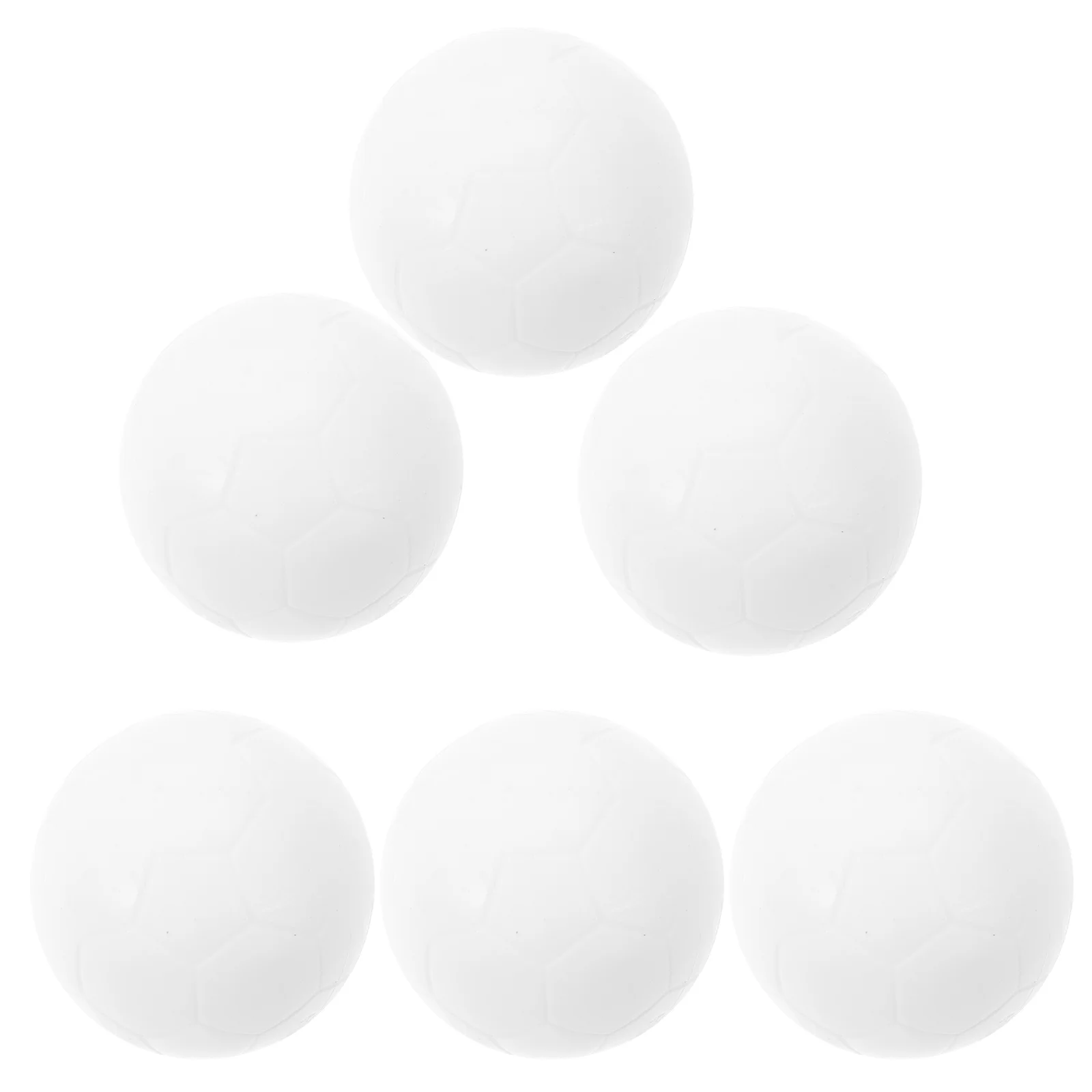 6Pcs White Table Football Balls Mini Foosball Replacement Parts Soccer Game Accessories Table Soccer Supplies Football