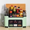 Kitchen supplies organizer Rack Multi-function Spice Storage Box Condiment Bottle Storage Rack tool knife holder shelf mx9121519 6