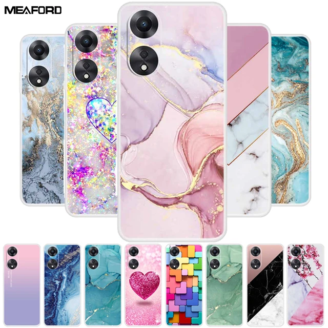 Funda protectora con letras bonitas para OPPO A78, 5G, 5G - AliExpress