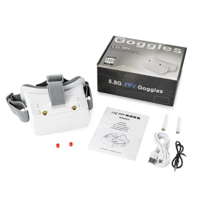 IN STOCK VR100 5.8G FPV Goggles Helmet Focus Adjustments With 40CH