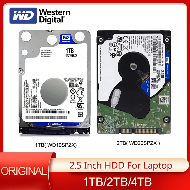 Western Digital-Disque dur interne pour ordinateur portable, WD, 1 To, 2  To, 4 To, 2.5 , 7mm, Slim HDD SATA III, 6.0 Gbumental, Original -  AliExpress