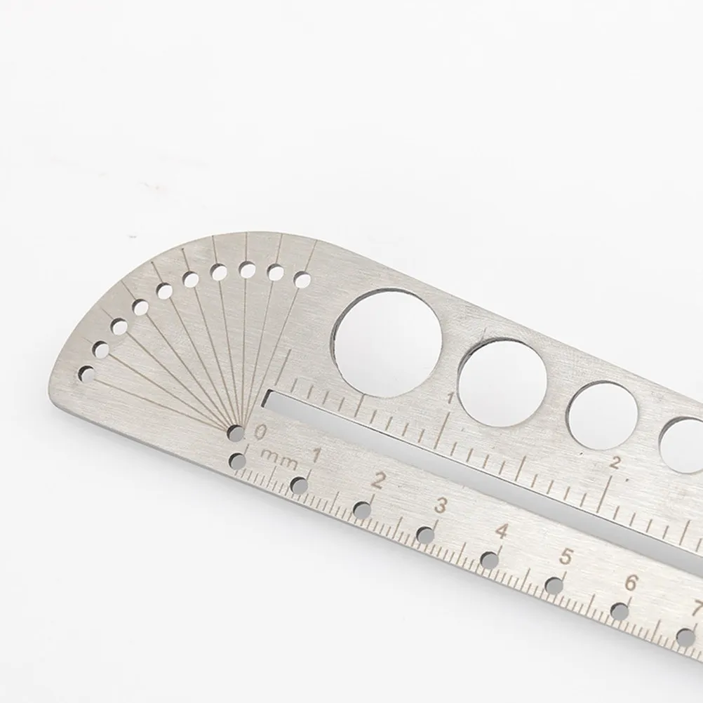 다기능 스테인레스 스틸 자, 컴퍼스, 각도기 26.3cm, 헤비 듀티 스케일 도구, 지도 그리기, 그래픽, 야외용 문구류