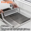 304 Stainless Kitchen Foldable Sink Plate Storage Bowl Holder Kitchen Dish Drying Rack Dish Drainer Shelf Kitchen Accessories 1