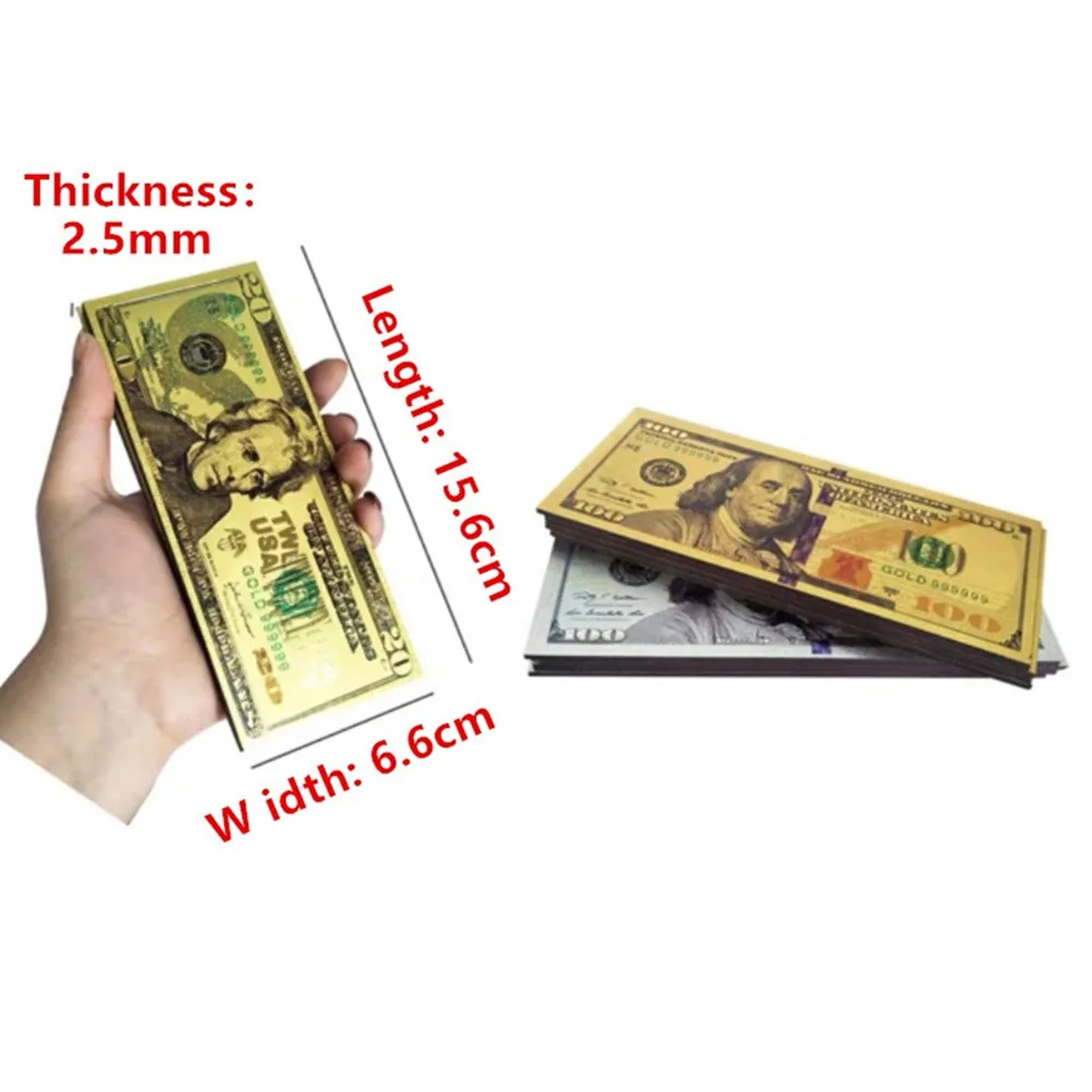 Two-sided Magnetic USD Fridge Magnet Message Sticker Decoration Articles Money Magnetic Refrigerator Collection Gifts