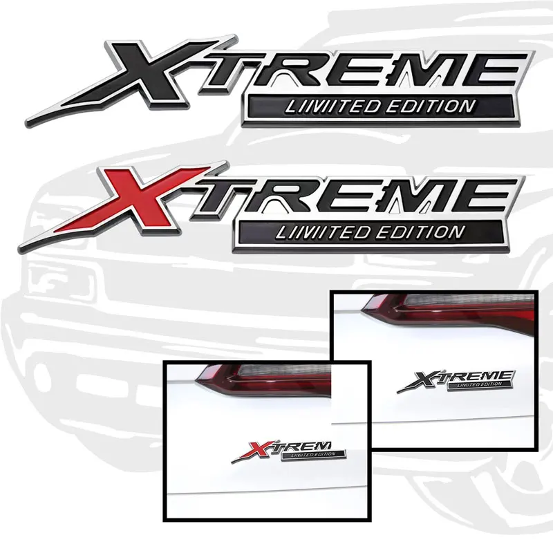 

3D Styling ABS Sticker X-TREME LIIVITED EDITION Body Badge Decal For Automotive Decor Accessories