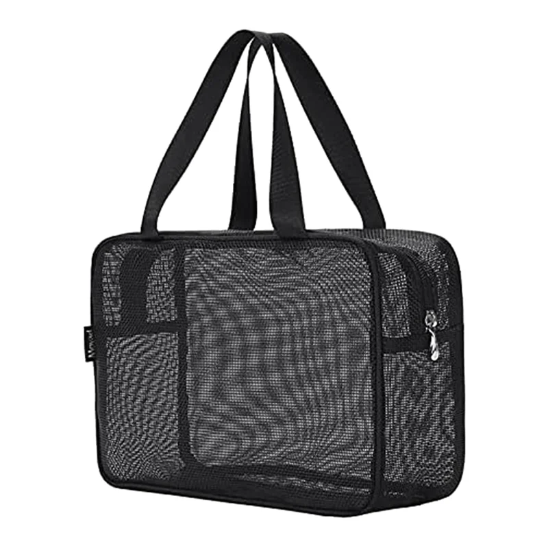 Large-Capacity Bath Bag Mesh Drain Bath Bag Cosmetic Portable Portable Storage