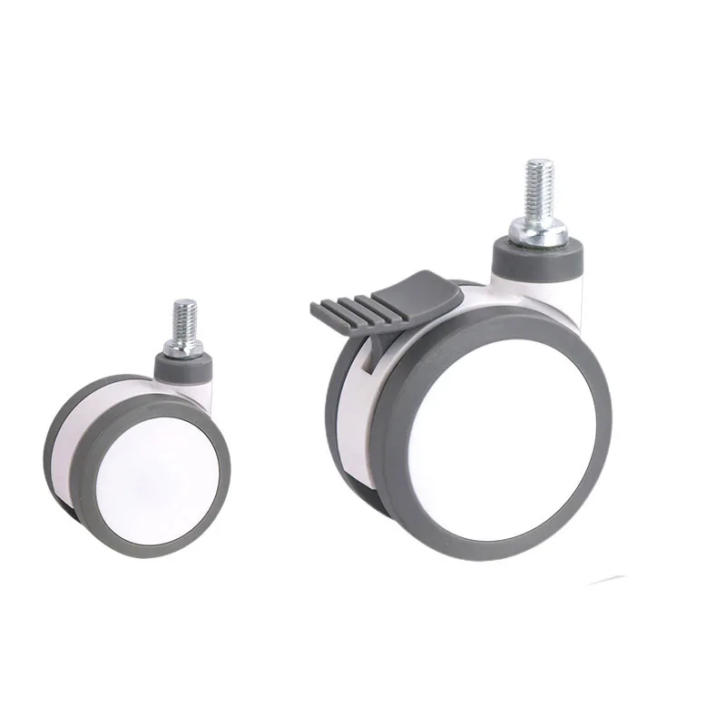 4inch Screw Rod Furniture Caster Full Plastic Universal Pu Swivel