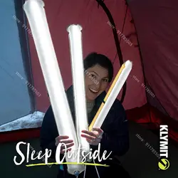 KLYMIT – lanterne de Camping gonflable à Tube lumineux Everglow, mousqueton à boucle de fixation magnétique, lumière de voyage et de Camping à intensité réglable 