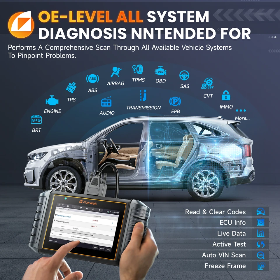 Foxwell NT710 OBD2 Diagnostic Scan Tool Automotive Scanner