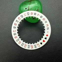 Automatic Mechanical Movement Day Date Dial Wheel in Red, Blue, Black, and White (1)