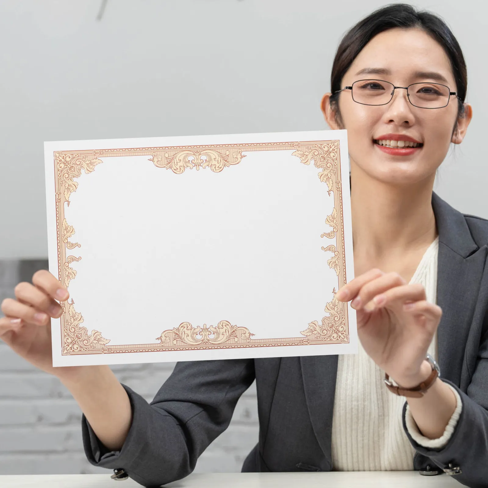 30Pcs 디플로마 인증서 용지 빈 인쇄용 내부 용지 학업상 졸업식을 위한 부드러운 필기 표면