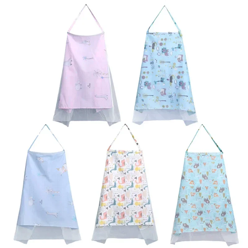 Multifunction Mother Outing Breastfeeding Cover Cotton Baby Feeding Nursing Shawl Adjustable Privacy Apron Stroller Blanket