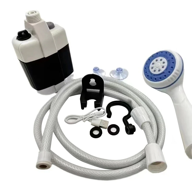 Pompe de douche électrique aste USB, douche de camping portable, extérieur, ménage, lavage, jardinage, livres pour animaux de compagnie  34