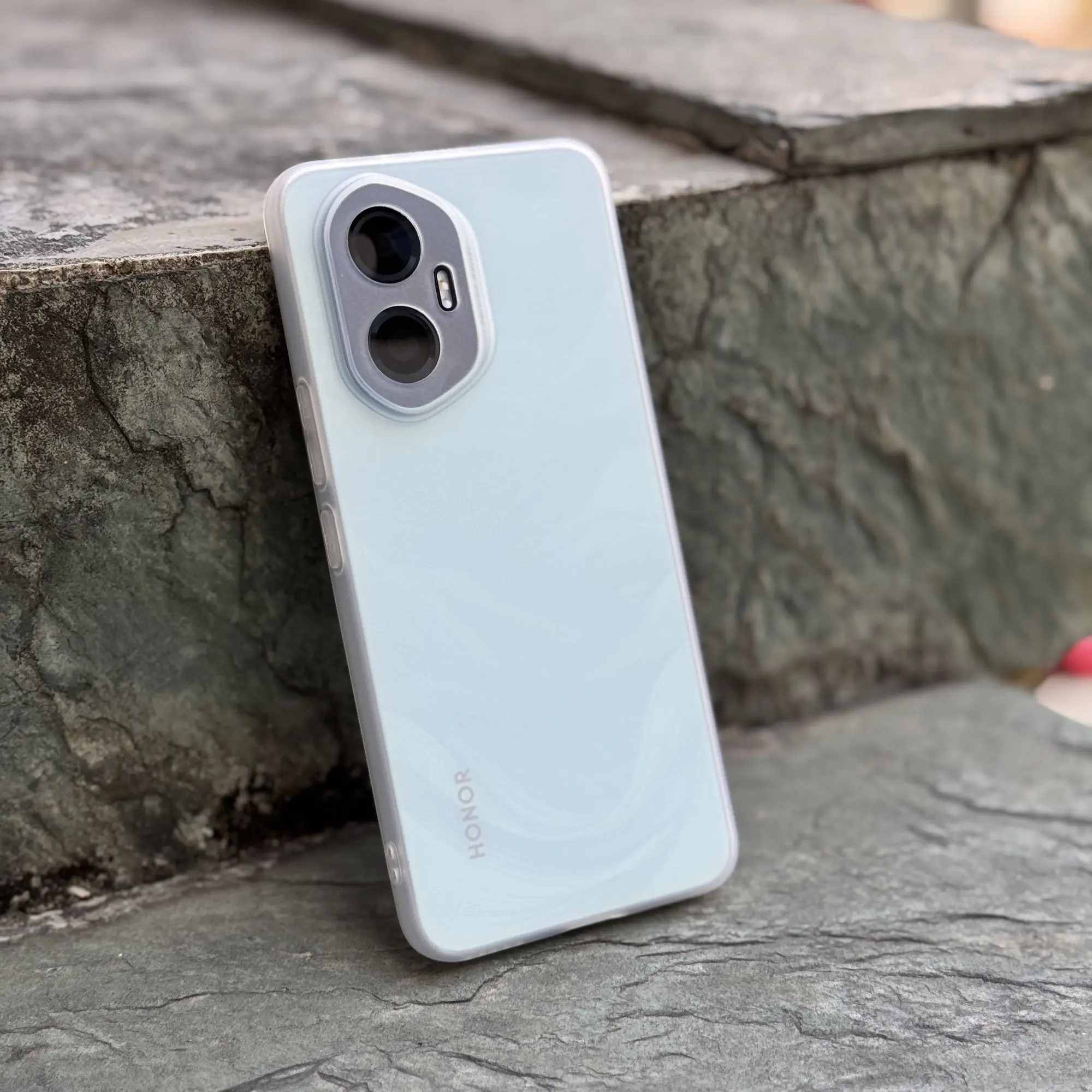 Luxury White Matte Soft Case - Ultra-Thin Full Cover with Fine Hole Design