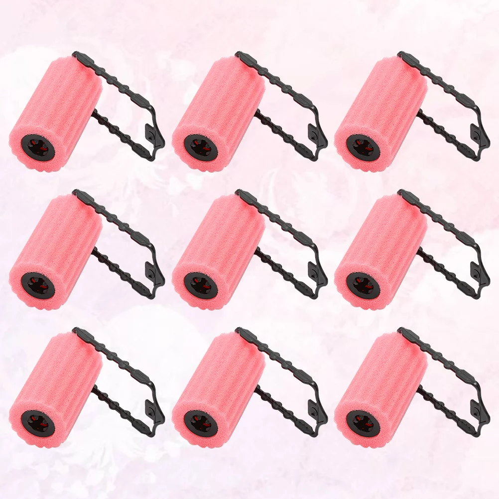 

12pcs Sponge Roller Sponge Curling Hair Stick DIY Hair Styling Tool Curler Hairdressing Tools for Woman Lady Girls (Pink)