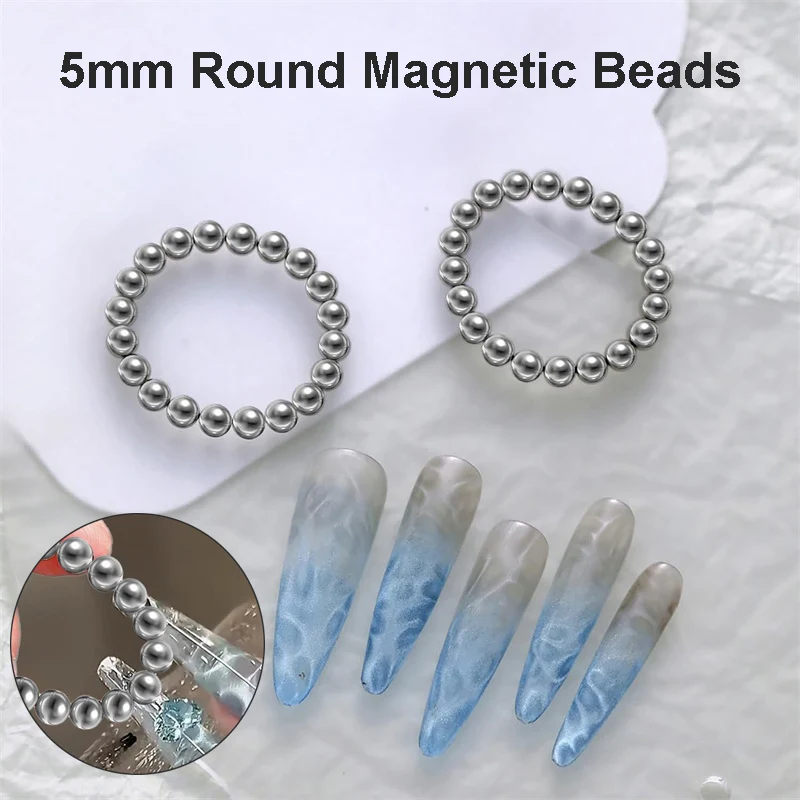 Nail Magnet Beads Cat Eye Gel Polish Magnetic Tools 40Pcs magnetic nail art tools cat eye nail tool magnetic nail tools magnetic nail pen