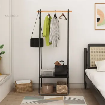 Modern Floor Coat Racks Home Furniture Nordic Household Balcony Storage Hangers Dormitory Bedroom Clothes Shelves Drying Racks 1