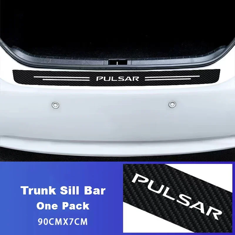 닛산 Pulsar C12 C13 N15 액세서리 용 자동 탄소 섬유 데칼 스티커 자동차 도어 임계값 스커프