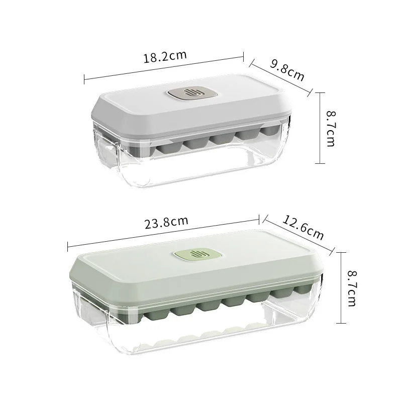 Silicone Ice Cube Tray Mould With Lid Shovel Storage Box Ice Maker DIY Whiskey Cocktail Tools 32 Grid