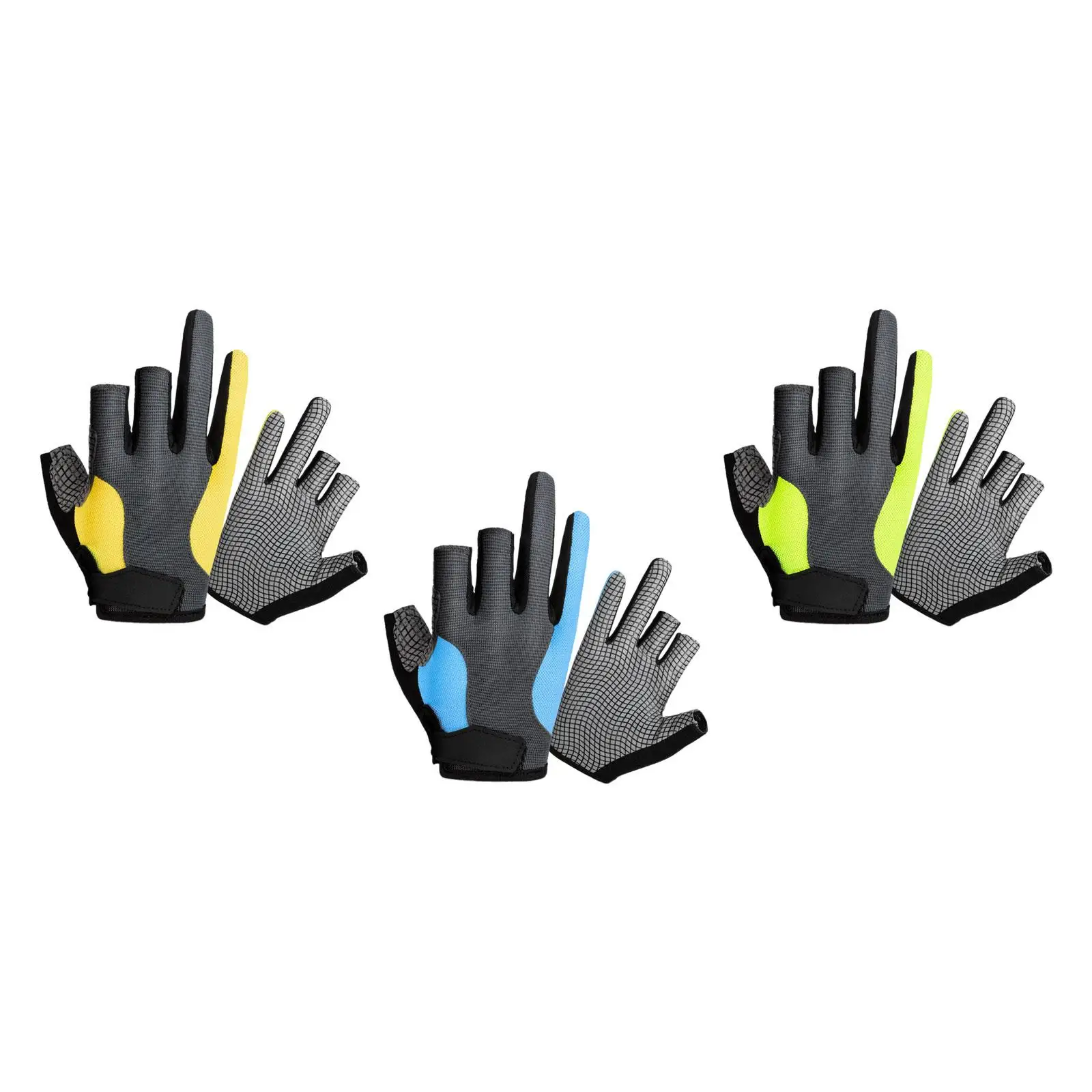 3 Cut Fingers Gloves Finger Protector for Kayaking Motorcycling Hiking 3 Cut Fingers Gloves Finger Protector for Kayaking Motorcycling Hiking