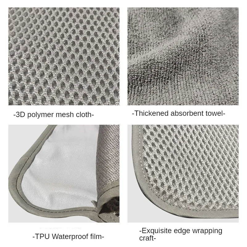3D Mesh Waterproof Bed Pad - Washable Breathable Cool Quick-Drying - Absorbent Incontinence Care for Adults, Seniors & Children 4