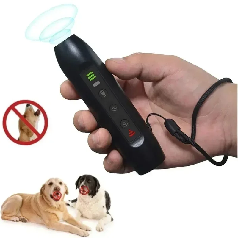 Ultrasonic Pet Dog Repellent Portable Handheld Anti Bite and Anti Barking Drive Stick with LED Flashlight Pet Repellent 2