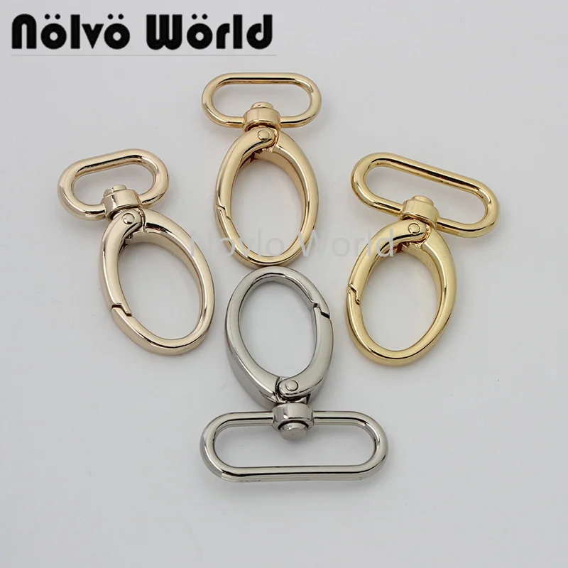 10-50pcs 3/4 1 1 1/4 1 1/2 인치 큰 크기 지방 모양 스냅 후크 diy 가죽 핸드백 방아쇠 열쇠 고리 액세서리