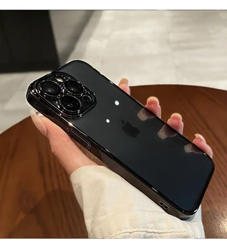 Luxury Electroplated Protection Case For iPhone 11 12 13 14 15 Pro Max Xs XR Max 7 8 Plus Mini SE2020 Soft Transparent Cover - Image 2