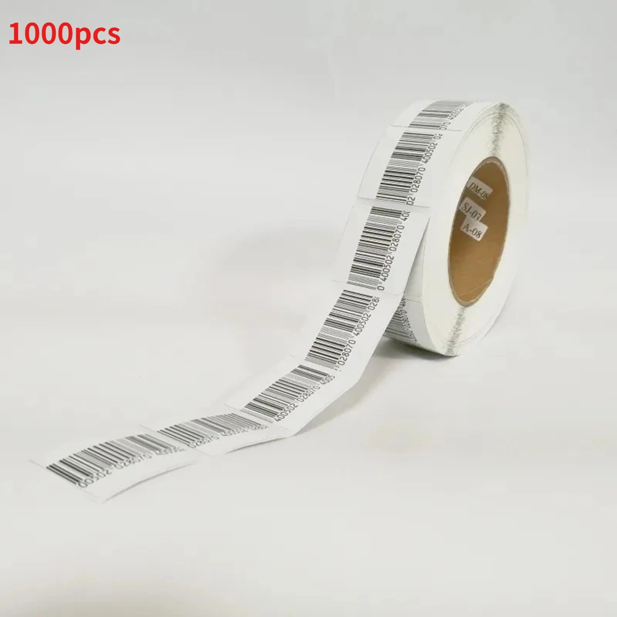 1000개 4*4cm 도난 방지 RF 소프트 라벨 소매점 8.2MHz 보안 바코드 라벨 스티커