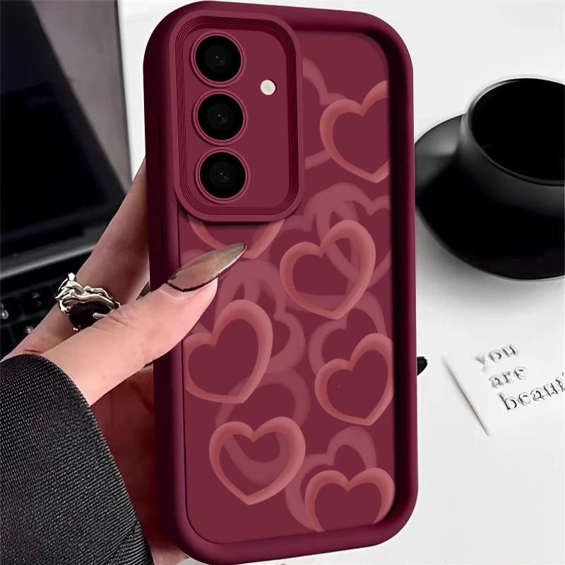 Love Hearts Protective Phone Case - Chic and Durable Design