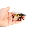 Bee Model Clear Texture Realistic Vivid Appearance PVC Miniature Simulation Honeybee Animal Sculpture Home Decor 3