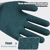 1 Pair Winter Thickened Velvet Tyre Rubber Wear-resistant Non-slip Garden Site Work Gloves 5