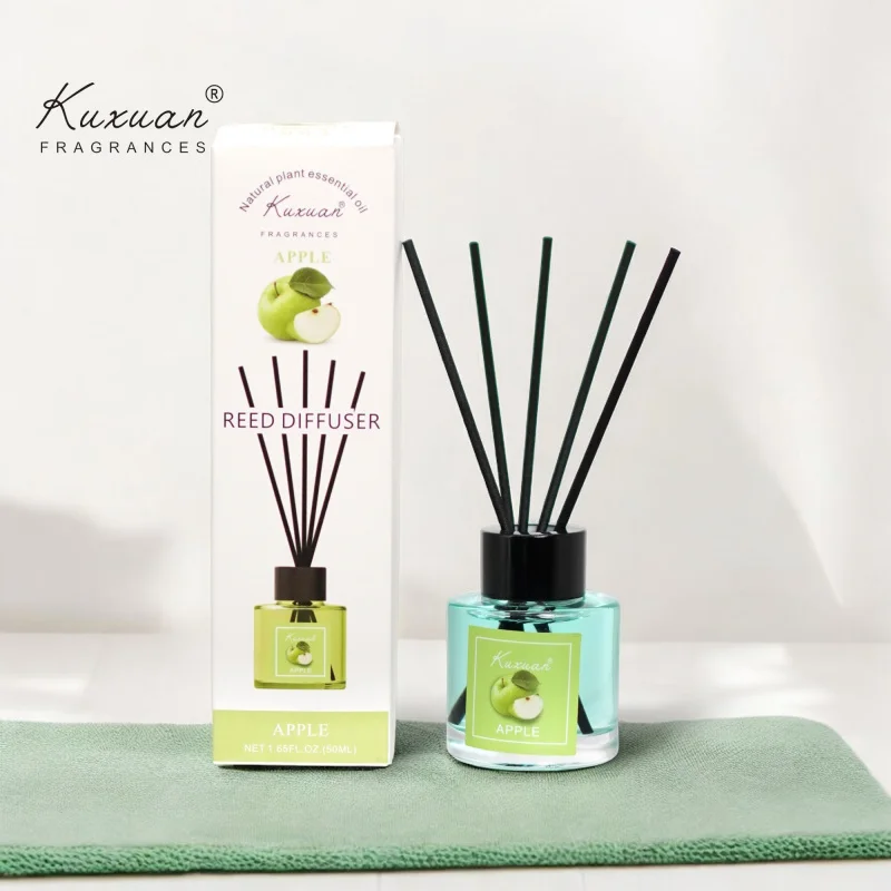 Diffusore di ance profumato di frutta fresca e fiori da 50 ml Aromaterapia domestica Accessorio decorativo per soggiorno camera da letto senza odori