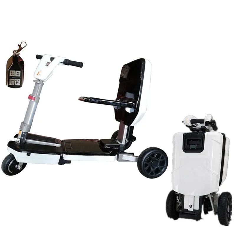 portable disability electric adult scooters motorcycle car with seat 3 wheel scooter Electric tricycle luggage travel scooters