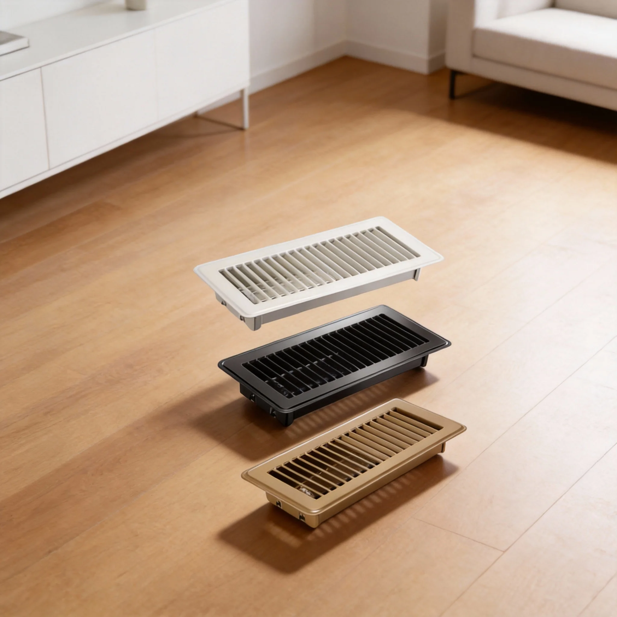 ฝาครอบช่องระบายอากาศแบบ Heavy Duty 4x10 ติดตั้งง่าย ปรับได้ ช่องระบายอากาศประสิทธิภาพสูง ป้องกันการอุดตัน 1