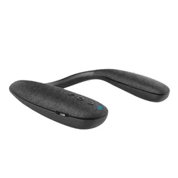Wireless Neckband Bluetooth Speaker - 10 - Hour 3D Stereo Sound with Built - In Microphone (Black)