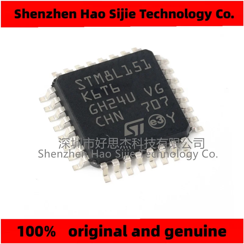 

100% Original STM8L151K6T6 STM8L151K6T STM8L151K6 STM8L151K STM8L151 ST Package QFP32