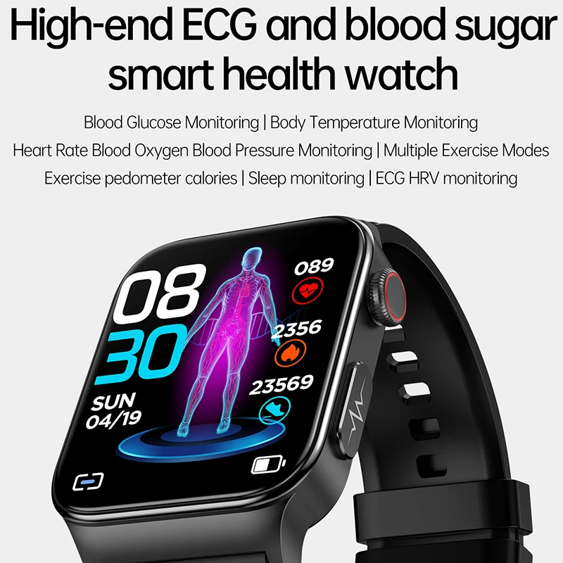 XIAOMI-reloj inteligente ECG + PPG para hombre, dispositivo deportivo con  tratamiento láser para la hipertensión, hiperglicemia, hiperlipidemia,  ritmo cardíaco y salud - AliExpress