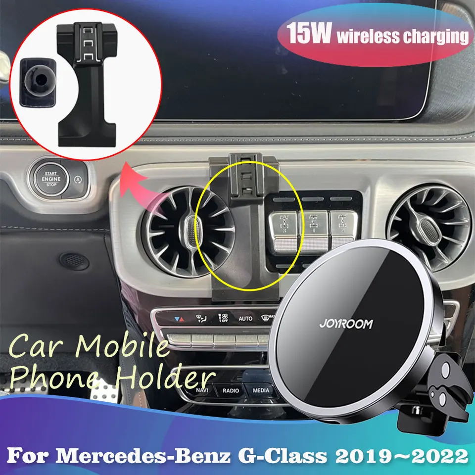 Alumium Legering Auto Centrale Controle Telefoon Mount Voor Benz G Klasse W463 2007-2018 Auto Mobiele Telefoon Houder Accessoires