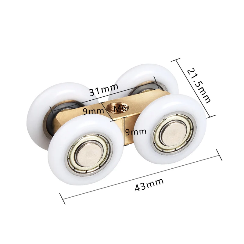 polia de vidro para porta deslizante polia 02